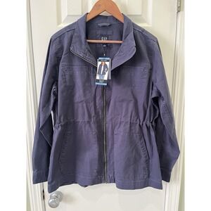 NWT Gap Women's Utility Field Jacket Size Large Midnight Blue- GP000995 EQI